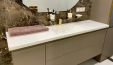 Столешница в ванную комнату из акрила Grandex M707 Noble Pearl